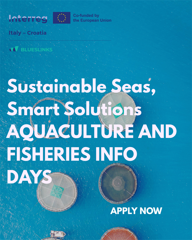 PROGETTO BLUESLINKS: INFO DAY SU ACQUACOLTURA E PESCA